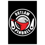 outlaw pinball classic circle logo poster