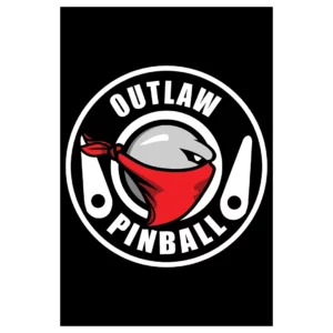 outlaw pinball classic circle logo poster