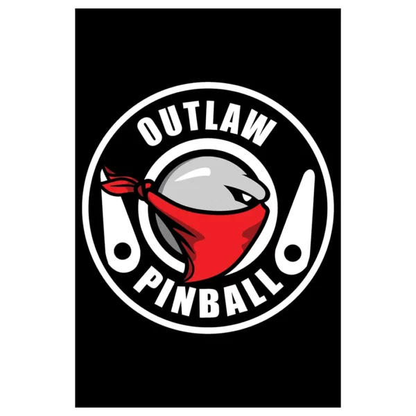 outlaw pinball classic circle logo poster
