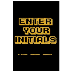 Outlaw Enter Your Initials Poster