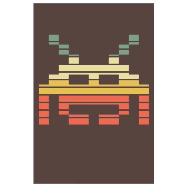 outlaw pinball invader poster